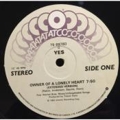 Yes – Owner of a Lonely Heart – 1983 -  Label Atco